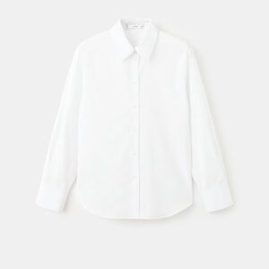 Mango Women's Classic White Button-Down Shirt